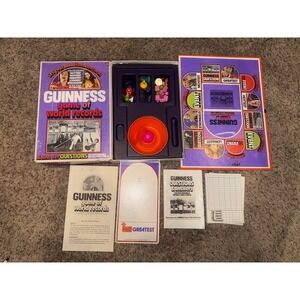 Vintage 1975 Guinness Game of World Records‎ Parker Brothers Complete